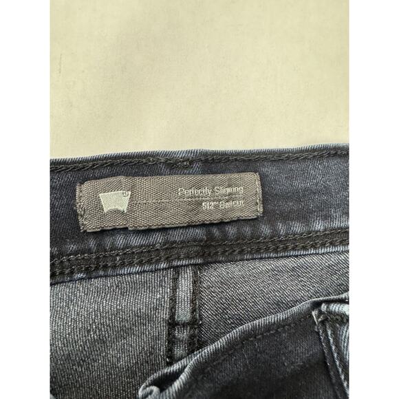 Levi's 512 Perfectly Slimming Bootcut Jeans High Rise Women 30 * 26 (hemmed) - Picture 9 of 12